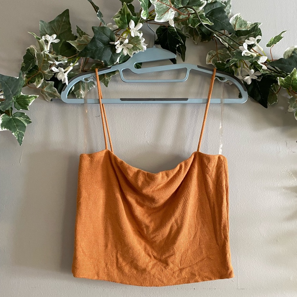 Spaghetti Strap Cropped Tank Top